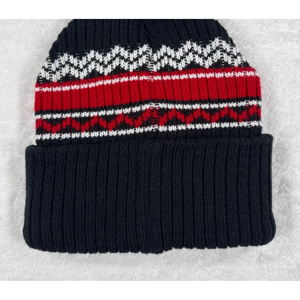 47 Brand Cleveland Guardians YOUTH Beanie Polar Vortex Pom Knit Hat Navy NWT